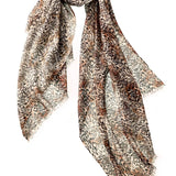 African Leopard Scarf - Browns