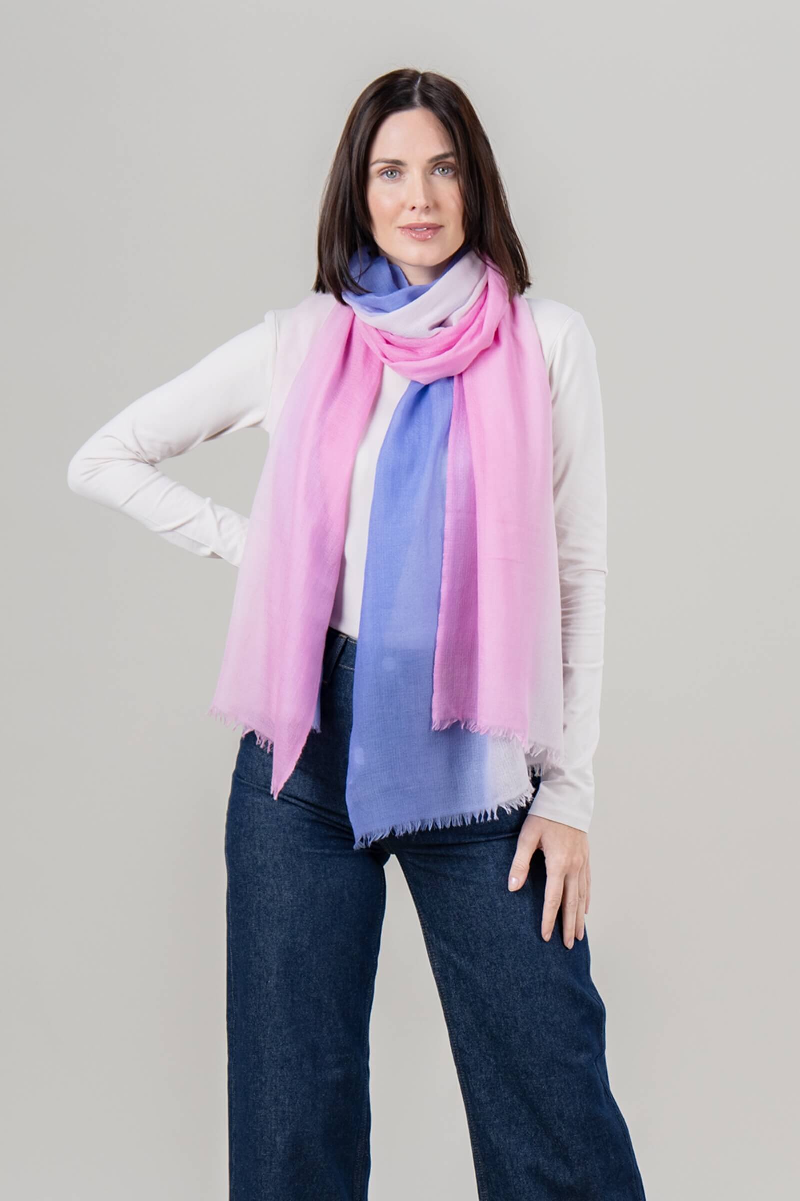 Alpine Cashmere Ombre Scarf in Dawn and Dusk