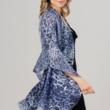 Persian Leopard Scarf - Blues