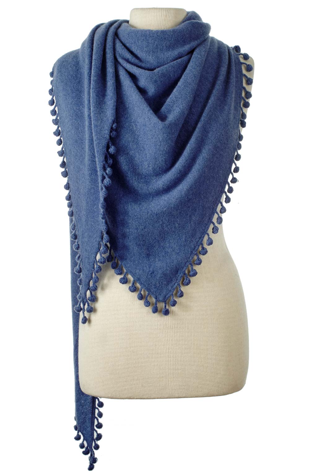 Cashmere Pom Pom Wrap