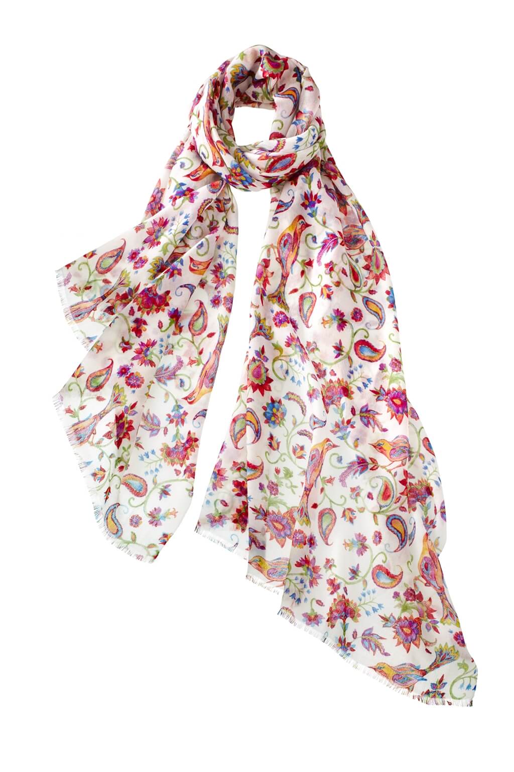 Alpine Cashmere Garden Song Scarf in Multi