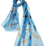 Monkey Business Scarf - Lapis/Magenta