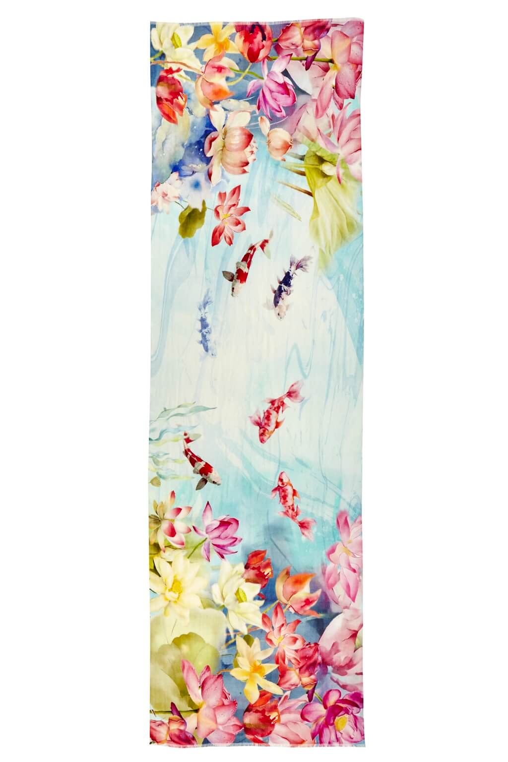Alpine Cashmere Morning Dip Scarf in Aqua