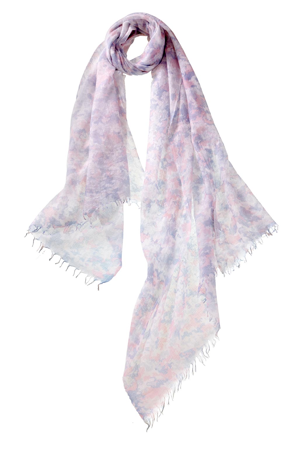 Alpine Cashmere Clouds Scarf in Pastels