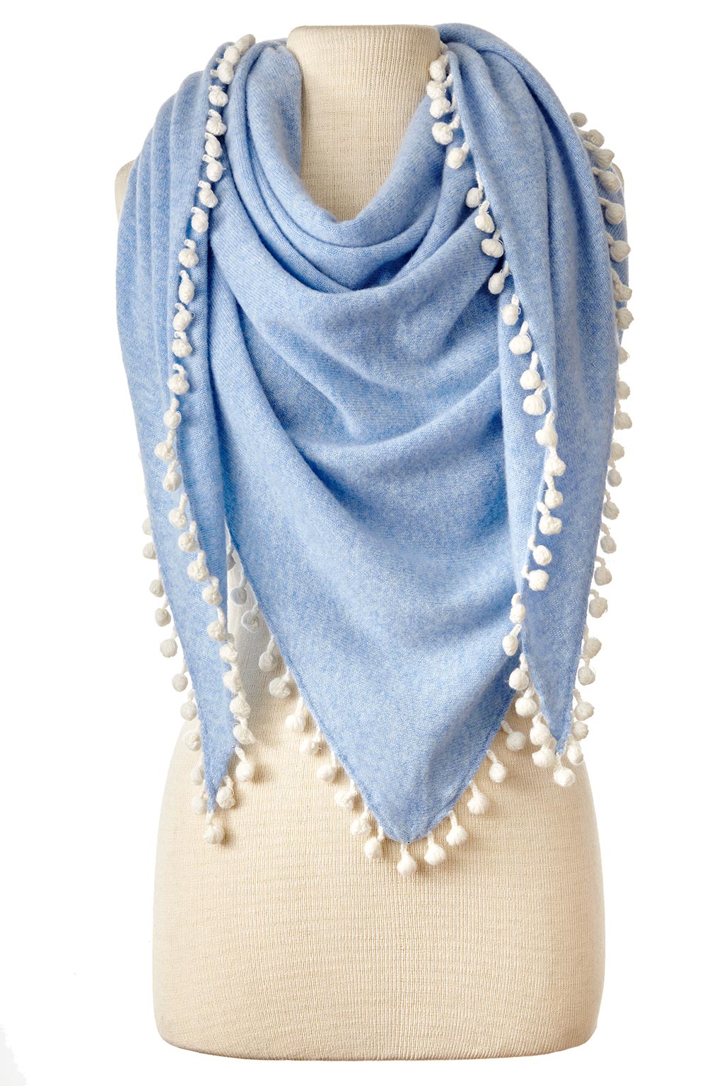 Cashmere Pom Pom Wrap