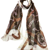 Alpine Cashmere's Featherweight Cavallo Scarf in Espresso Brown