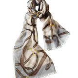 Alpine Cashmere's Featherweight Cavallo Scarf in Pecan