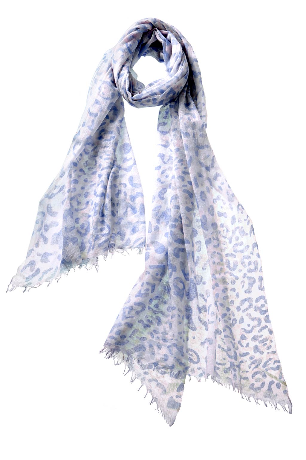 Alpine Cashmere's Leopard Scarf in Dawn