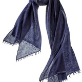 Alpine Cashmere Felted Cashmere Passport Scarf in Indigo