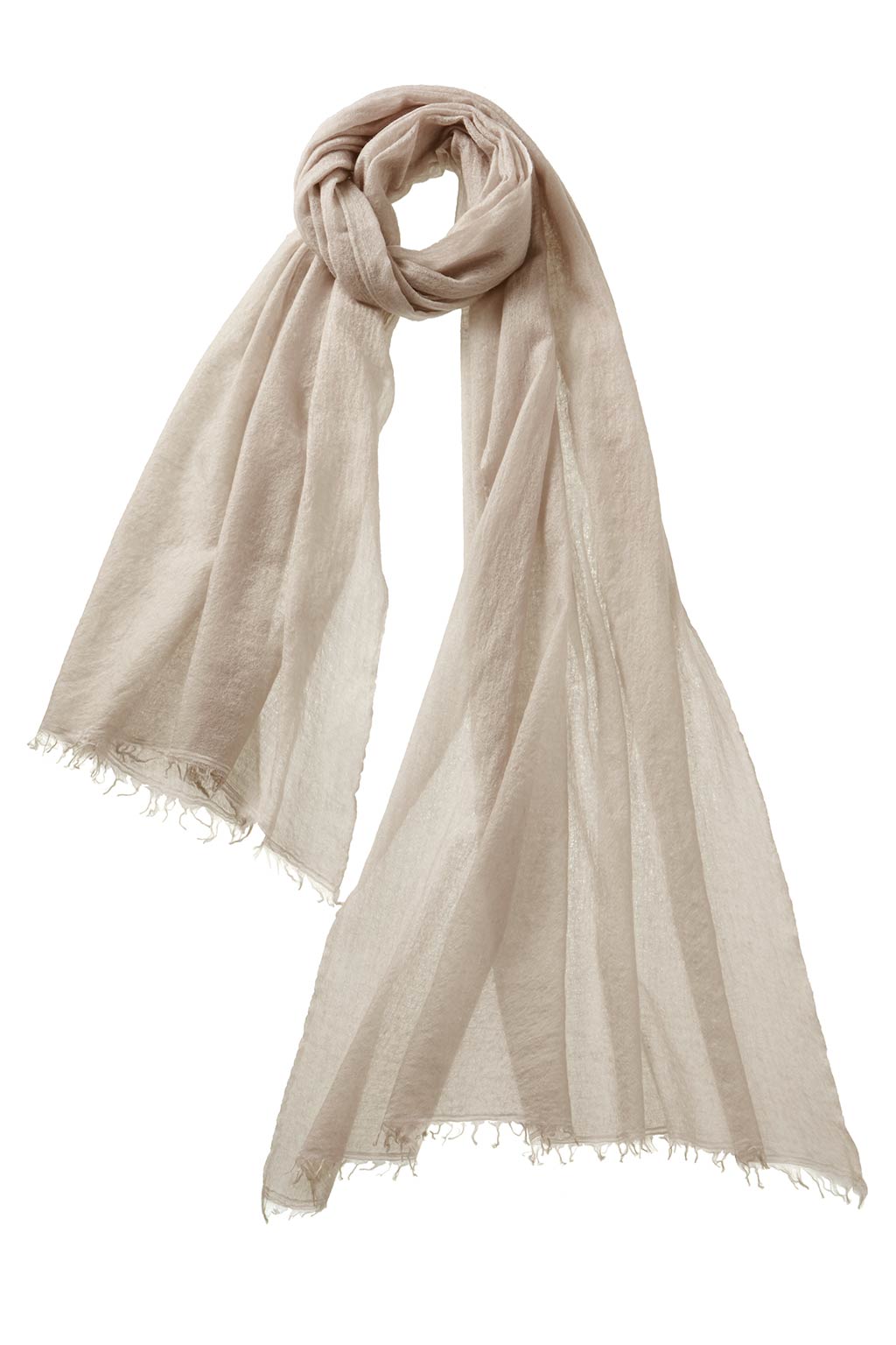 Alpine Cashmere Felted Cashmere Passport Scarf in Oat