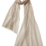 Alpine Cashmere Felted Cashmere Passport Scarf in Oat