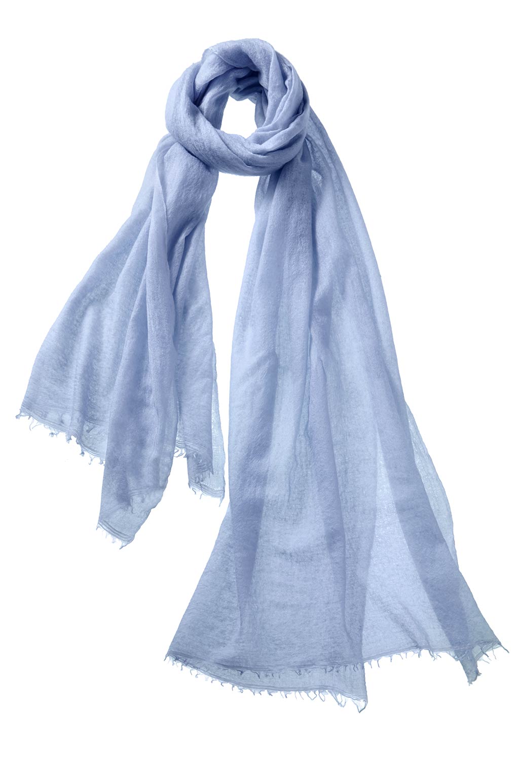 Alpine Cashmere Felted Cashmere Passport Scarf in Whisper Blue