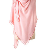 Cashmere Pom Pom Wrap