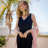 Cashmere Pom Pom Wrap