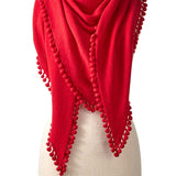 Cashmere Pom Pom Wrap