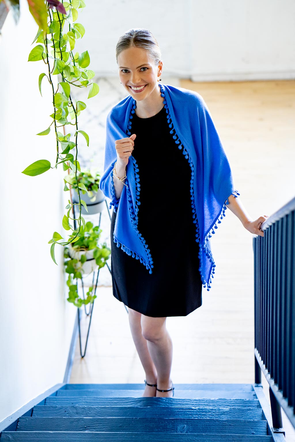 Cashmere Pom Pom Wrap