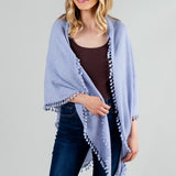 Cashmere Pom Pom Wrap