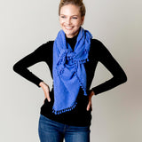Cashmere Pom Pom Wrap