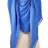 Cashmere Pom Pom Wrap