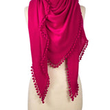 Cashmere Pom Pom Wrap