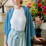 Cashmere Pom Pom Wrap