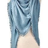 Cashmere Pom Pom Wrap