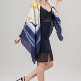 Grande Siena Scarf - Navy