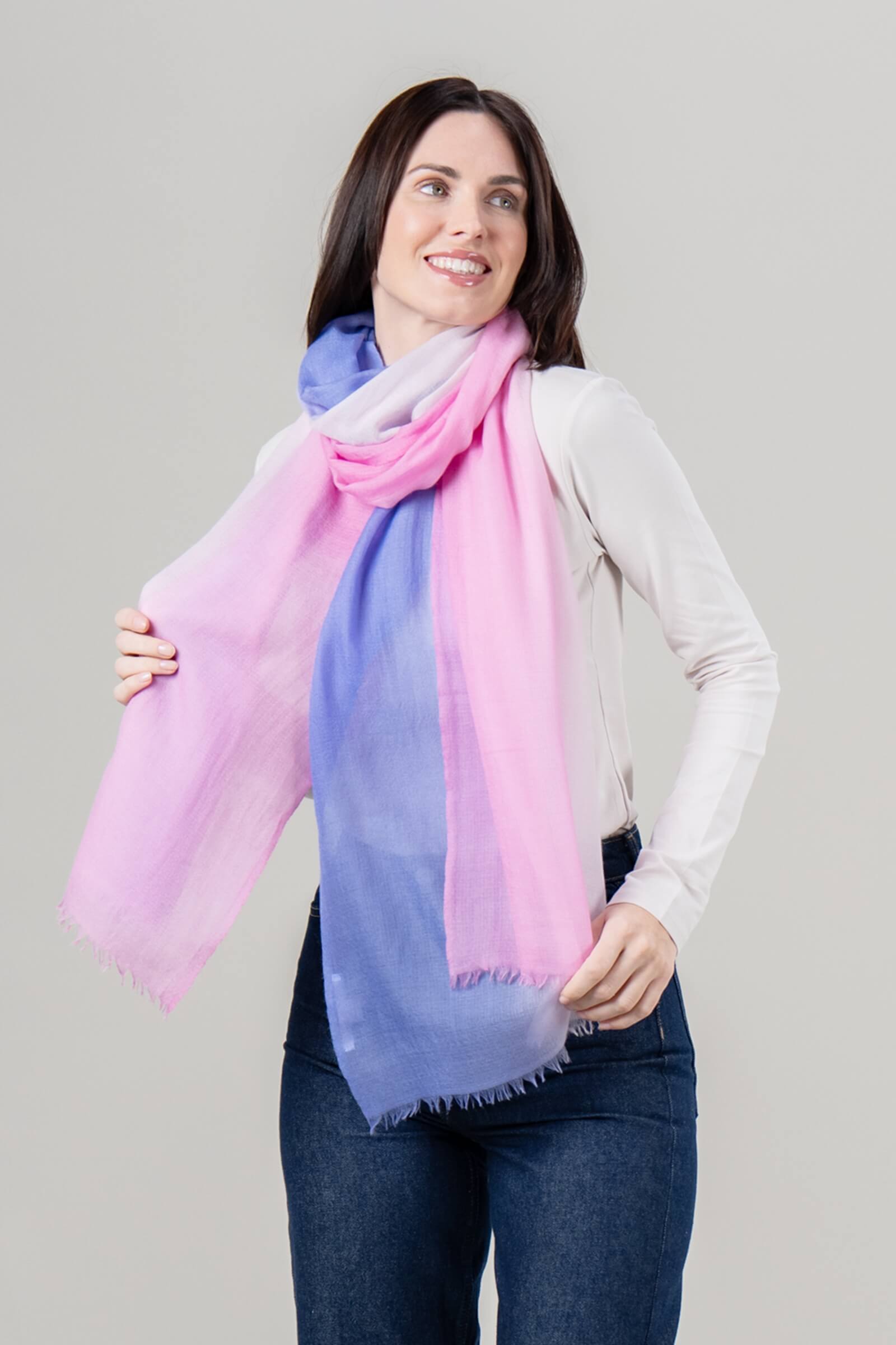 Alpine Cashmere Ombre Scarf in Dawn and Dusk