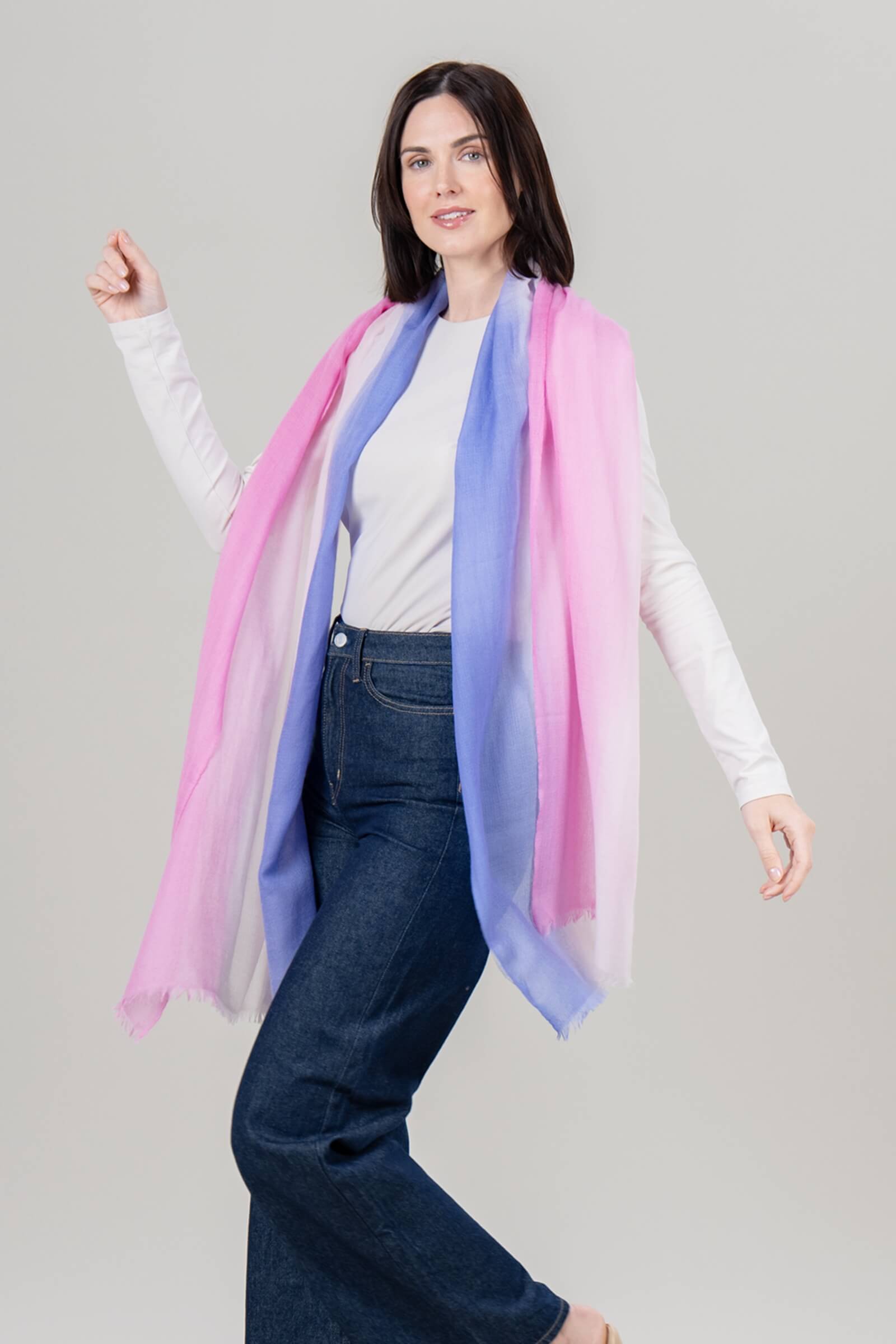 Alpine Cashmere Ombre Scarf in Dawn and Dusk