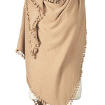 Cashmere Pom Pom Wrap