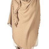 Cashmere Pom Pom Wrap