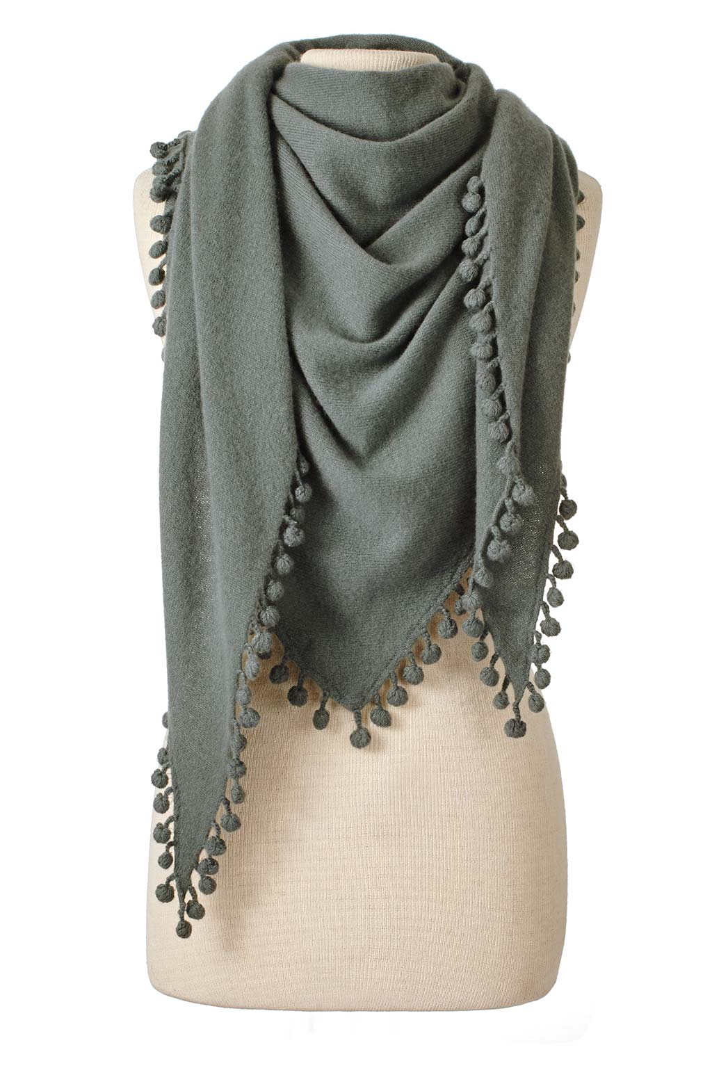 Cashmere Pom Pom Wrap