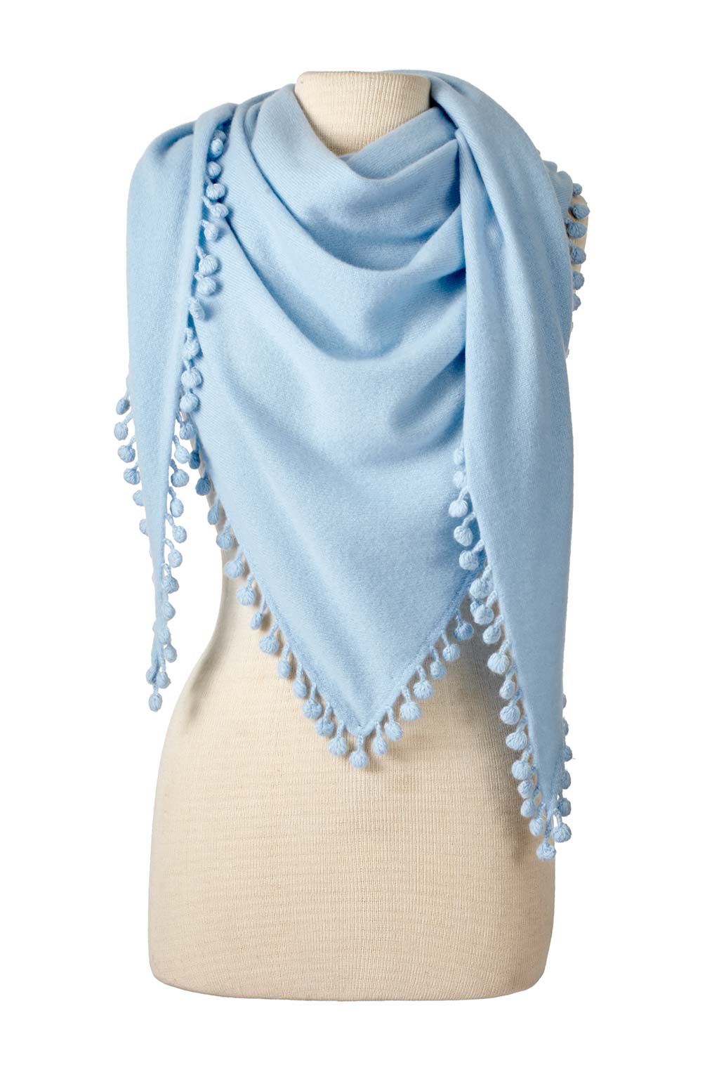 Cashmere Pom Pom Wrap