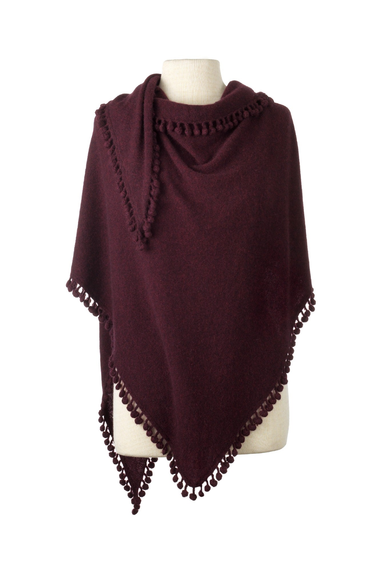 Cashmere Pom Pom Wrap