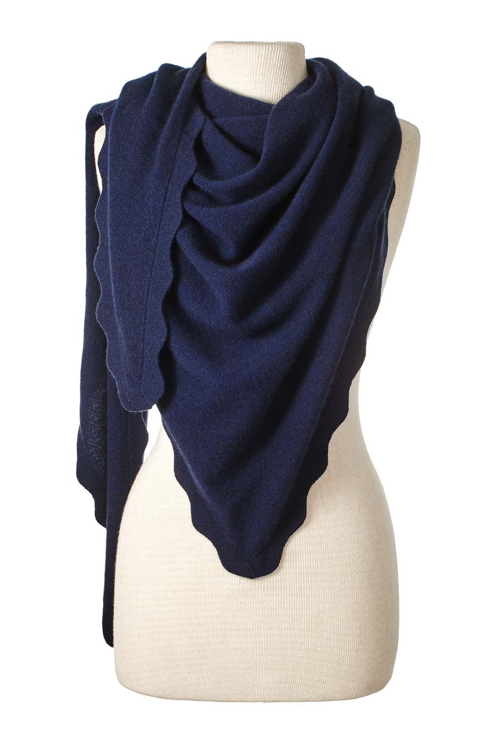 Alpine Cashmere Ruffle Triangle Wrap