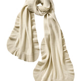 Ruffle Oblong Wrap - Khaki