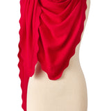 Ruffle Triangle Wrap - Chili