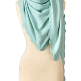 Ruffle Triangle Wrap - Seafoam