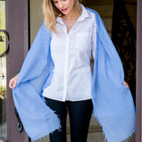 Alpine Cashmere Featherweight Alta Scarf in Periwinkle Blue