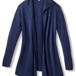 Alpine Cashmere's 100% Cashmere Casual Hoodie in Admiral Blue, Chosen as Oprah's Favorite Thing in 2020