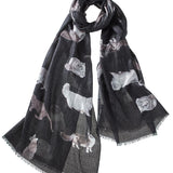 Alpine Cashmere's Featherweight Cashmere Cat Scarf in black