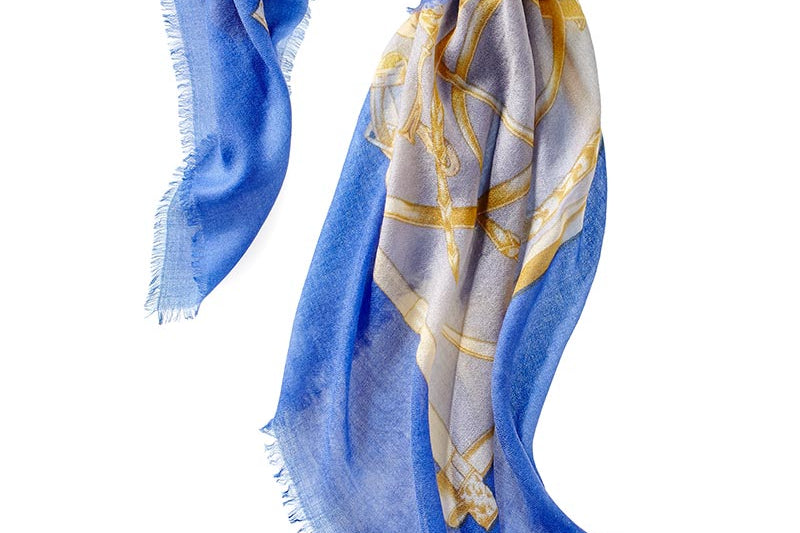Alpine Cashmere Featherweight Square Cavaliere Scarf in 