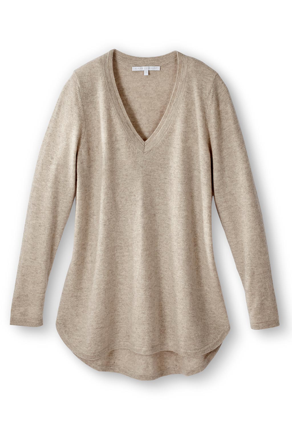 100% cashmere sweater tunic