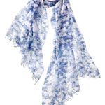 Alpine Cashmere Clouds Scarf in Blues