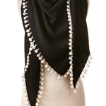 Cashmere Pom Pom Wrap