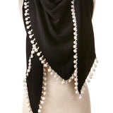 Cashmere Pom Pom Wrap
