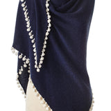 Cashmere Pom Pom Wrap