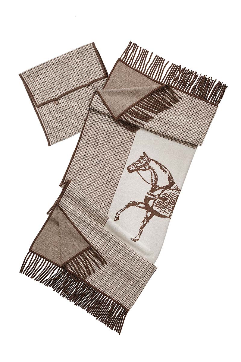 Alpine Cashmere's 100% Chunky Cashmere Equestrian Throw