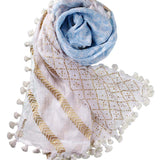 Alpine Cashmere Fairy Tales Printed Dupatta in Blue