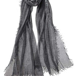 Alpine Cashmere Featherweight Alta Scarf in Charcoal Gray Melange